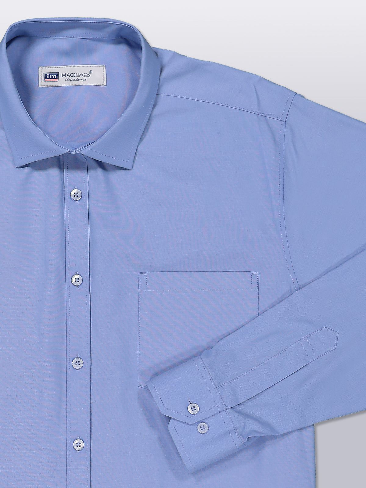 Stuart cotton shirt- light blue