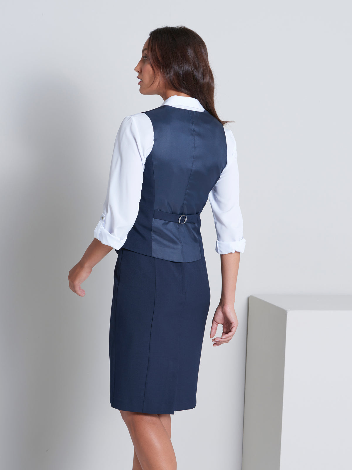 Sophie fitted waistcoat-navy