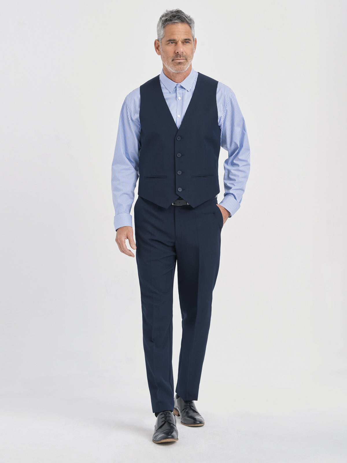 Jacob fitted waistcoat - navy
