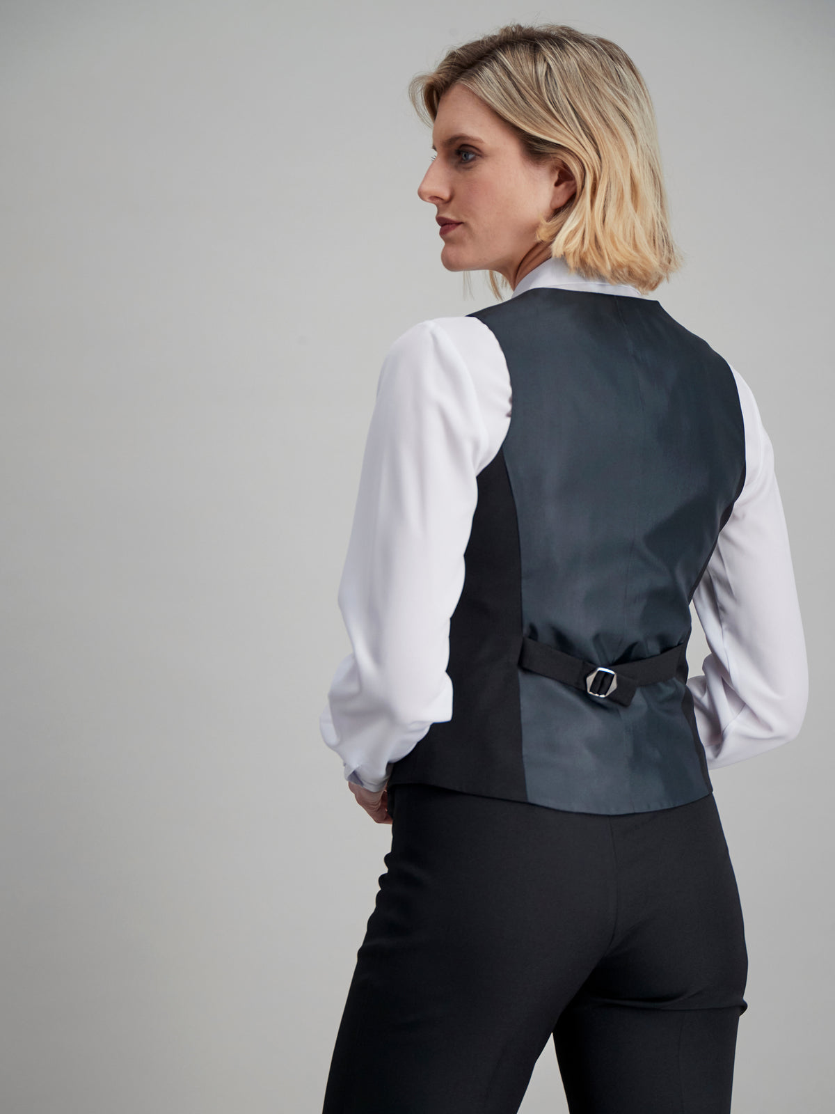 Sophie fitted waistcoat-black